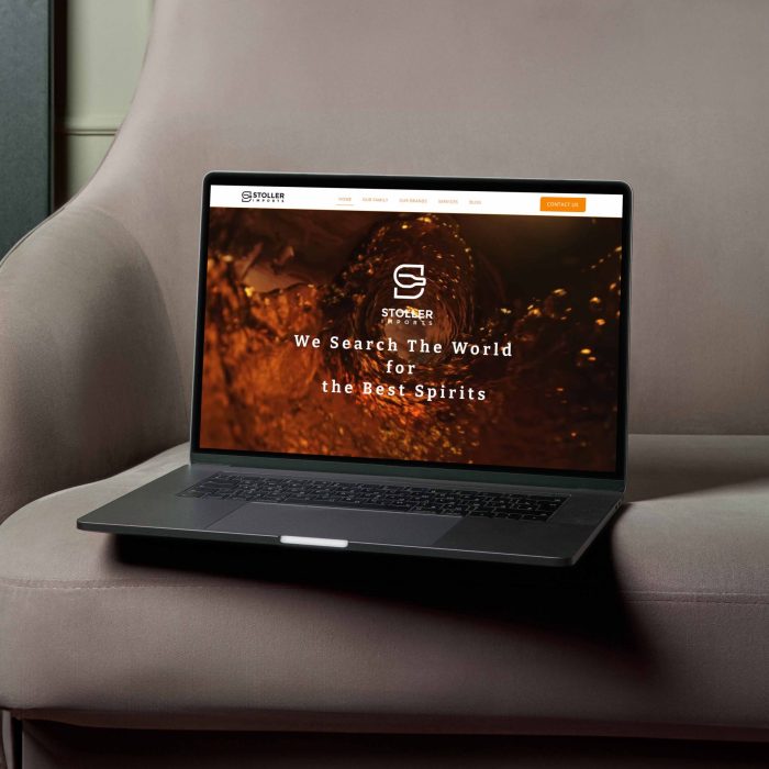 Free Elegant Website Branding Laptop Mockup